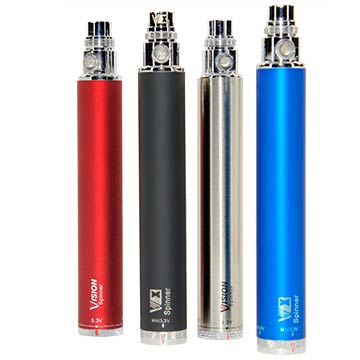Batterie Vision Spinner 1300 mAh  quatuor bleue métal rouge noire