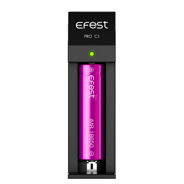 Chargeur d'accumulateur Efest Pro C1 adaptable tous formats d'accus