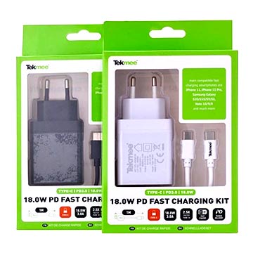 Chargeur Mural Tekmee PD Fast 18W