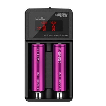 Chargeur d'accumulateurs Efest Luc V2 utilisable comme banque d'énergie