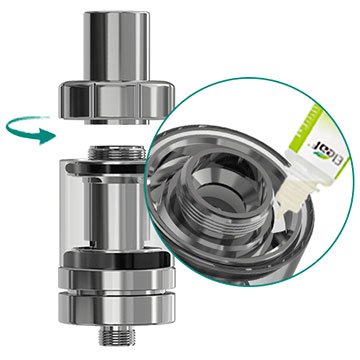 Top cap et remplissage par le haut pour ce Clearomiseur Eleaf Melo3
