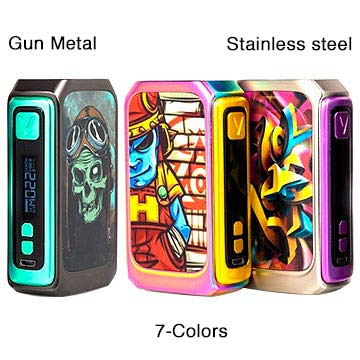 Modbox Vzone Graffiti 220W présentée dans les 3 coloris disponibles