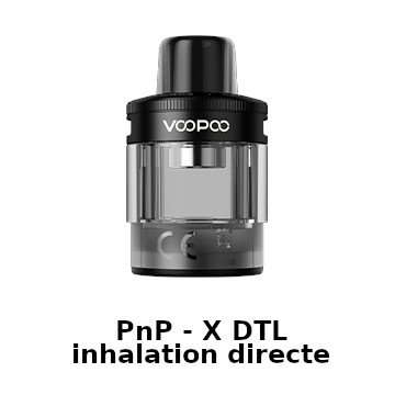 Cartouches PnP-X DTL inhalation directe pour Voopoo Drag X2