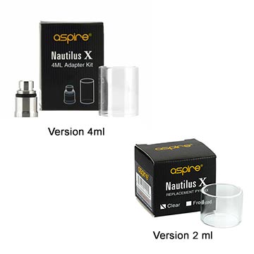 Réservoir 2ml ou 4ml pour Aspire Nautilus-X