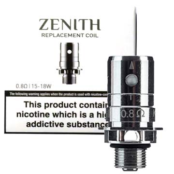Pack de 5 résistances Zenith Pro Z-coil 0.8 Ohm