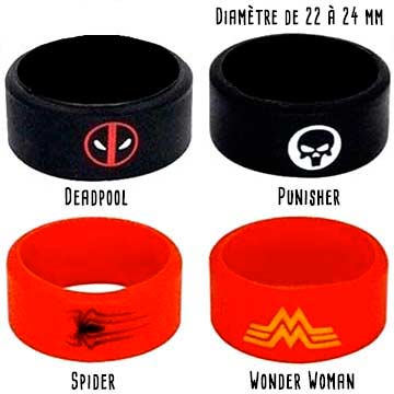 Vapeband Comics : diamètre 22 à 24mm