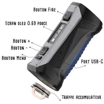 Box Forz TX80 Vaporesso norme IP67