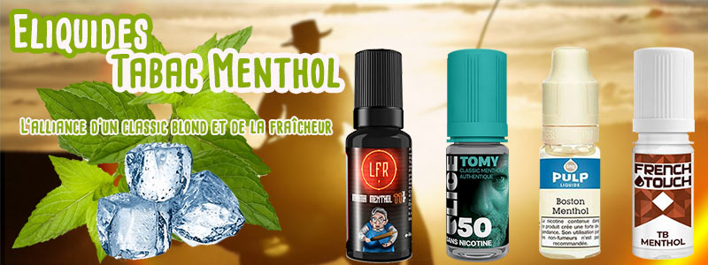 e-liquides cigarettes mentholées