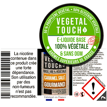 Eliquides Vegetal Touch base végétale ECOCERT
