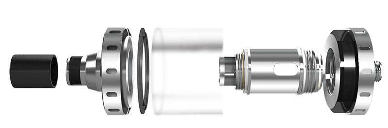 Vue éclatée du clearomiseur Aspire Nautilus-X