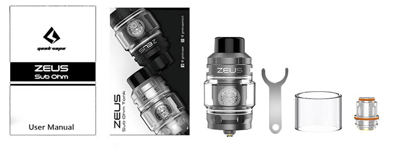 Contenu du clearo Geekvape Zeus Subohm