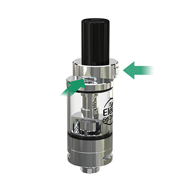 Remplissage par le haut sécurisé du clearomiseur Eleaf GS Drive