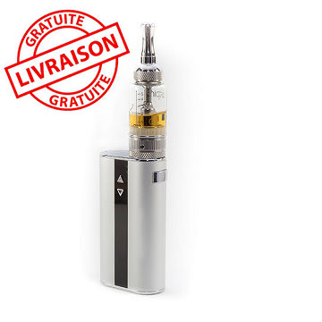 cigarette électronique composée d'une batterie Eleaf iStick et d'un clearomiseur Nautilus