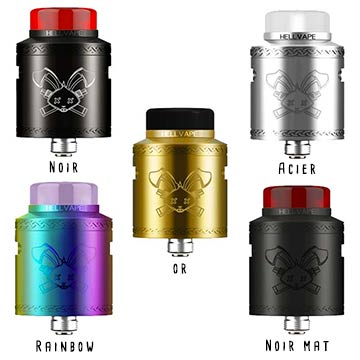 Les divers coloris du dripper Hellvape Dead Rabbit V2 RDA
