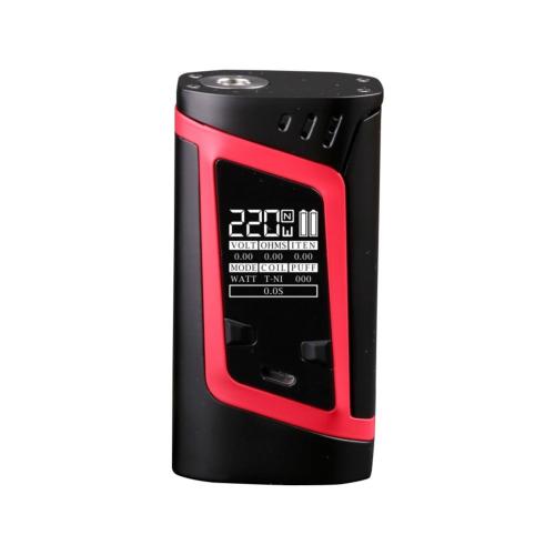 Vue détaillée de l'écran OLED de la modbox Smok Alien 220W TC