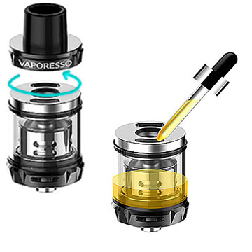 Remplissage du SKRR-S Mini Vaporesso