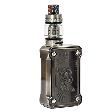 Modbox Tesla Punk 220W black et clearomiseur Smoktech TFV12 Prince silver