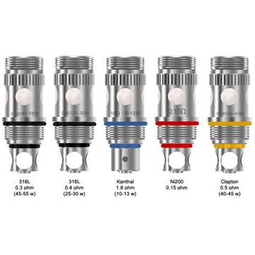 Toutes les résistances du clearomiseur Aspire Triton2