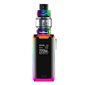 Vaporesso Revenger X rainbow et clearomiseur Smoktech TFV12 Prince rainbow