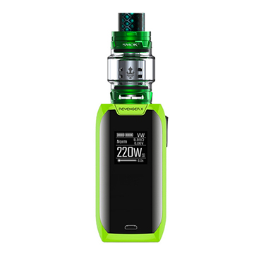 Vaporesso Revenger X verte et clearomiseur Smoktech TFV12 Prince vert