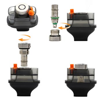 Changement de la résistance du Pod AIO Nautilus Aspire