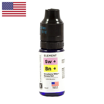 e liquide Element Strawberry Whip et Banana Nut