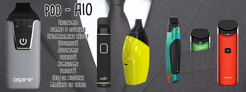 Les Pods : e-cigarettes discrètes et efficaces