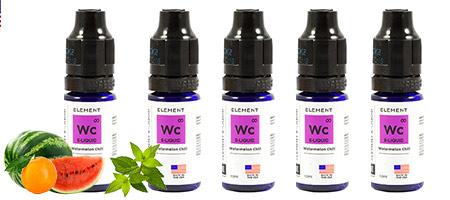 Lot de 5 E-liquides Element Watermelon Chill