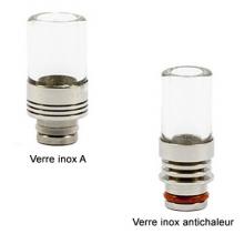 Driptip verre inox pour les clearomiseurs 510