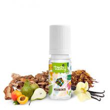 Eliquide French Touch Tasty Kubiks complexe gourmand, vanillé, arômes d'abricot et de poire sur une base de tabac blond