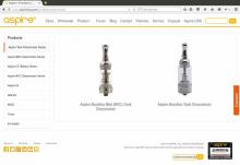 Code d'authentification saisi sur le site de Aspire