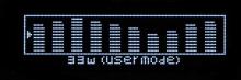 Mode USER permettant de définir la puissance désirée chaque seconde