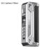 Modbox Lost vape Thelema Solo acier inoxydable et fibre de carbone